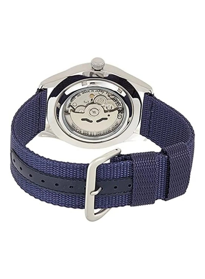 Seiko 5 Sports SNZG11J1 Automatic Men's Watch | Blue Dial | Blue Nylon Strap | 42mm Day-Date - Image 3